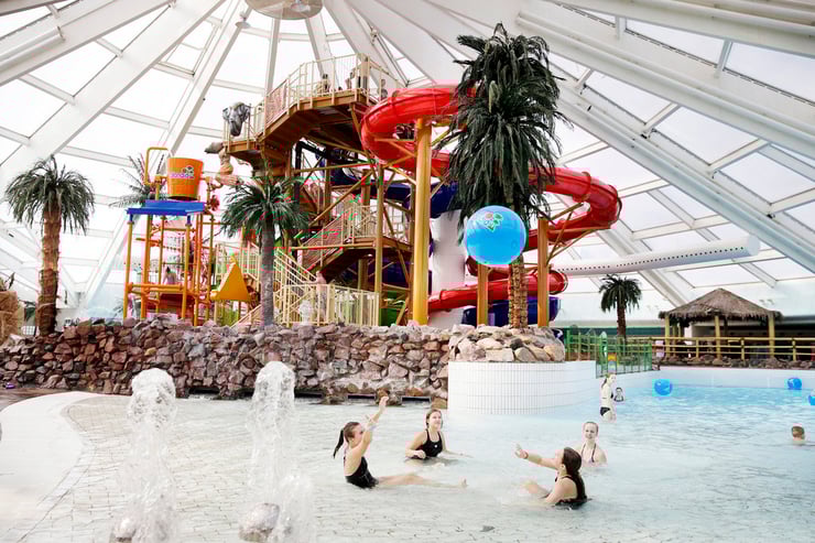 Lalandia water park children playing Lalandia water park children playing